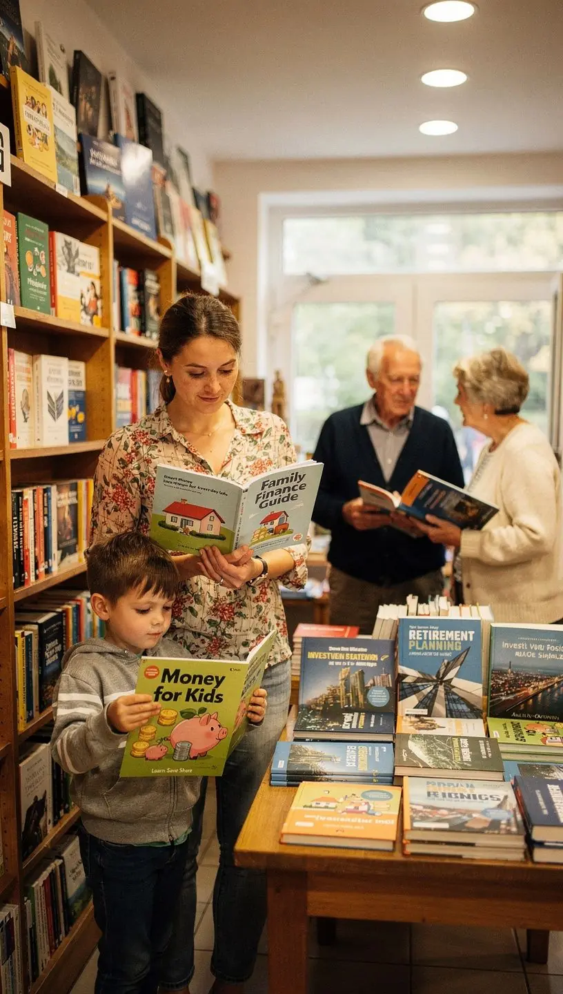 Oktató jellegű pénzügyi workshop zajlik, ahol résztvevők jegyzetelnek és kérdeznek.