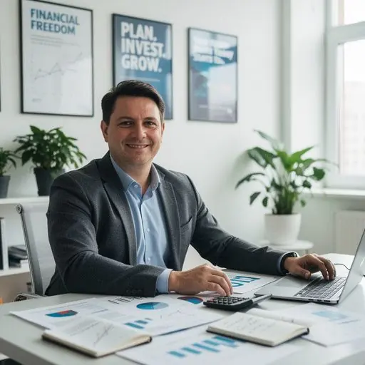 Személyes pénzügyi alapokat bemutató blog nyitóoldala, közösségi klub esemény plakátjával.